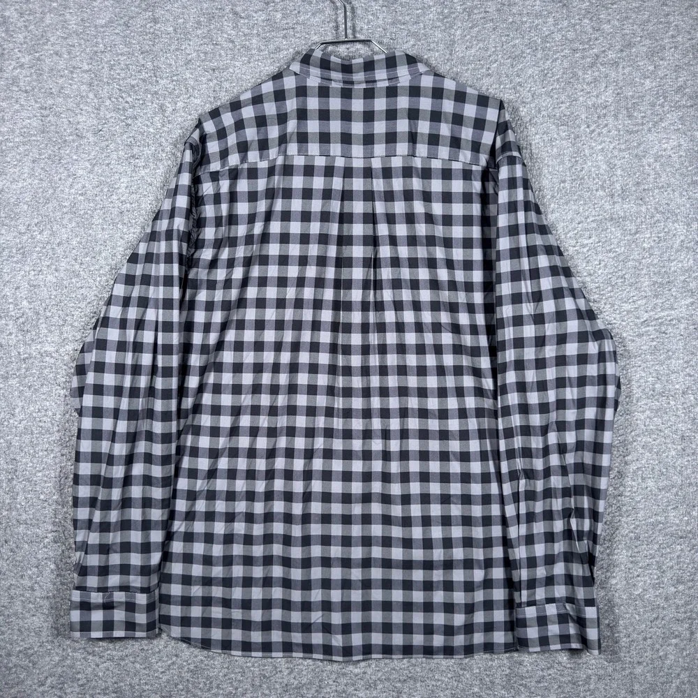 Vineyard Vines Shirt Mens XL Grey Gingham‎ OTG Performance Brrr Button Down